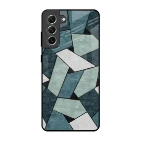 Abstact Tiles Glass Case for Samsung Galaxy S21 FE 5G