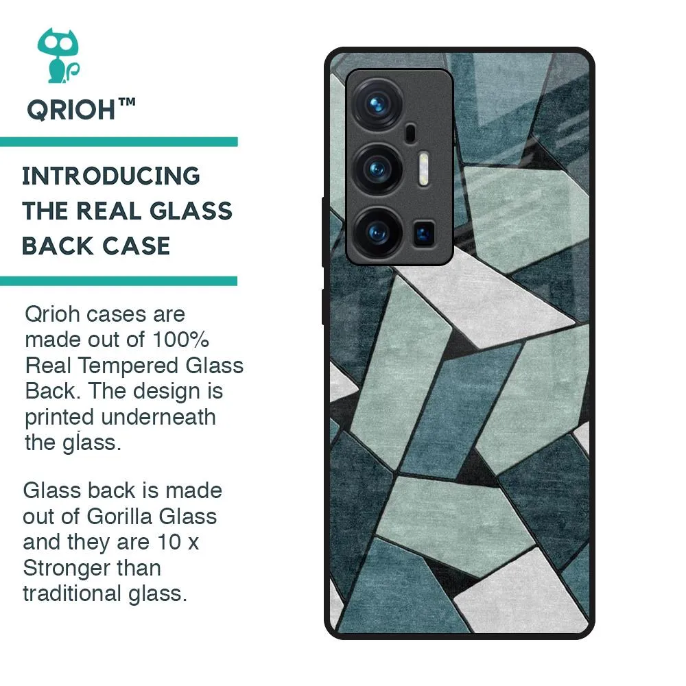Abstact Tiles Glass Case for Vivo X70 Pro Plus