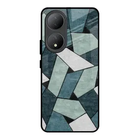 Abstact Tiles Glass Case for Vivo Y100 5G