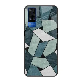 Abstact Tiles Glass Case for Vivo Y51 2020