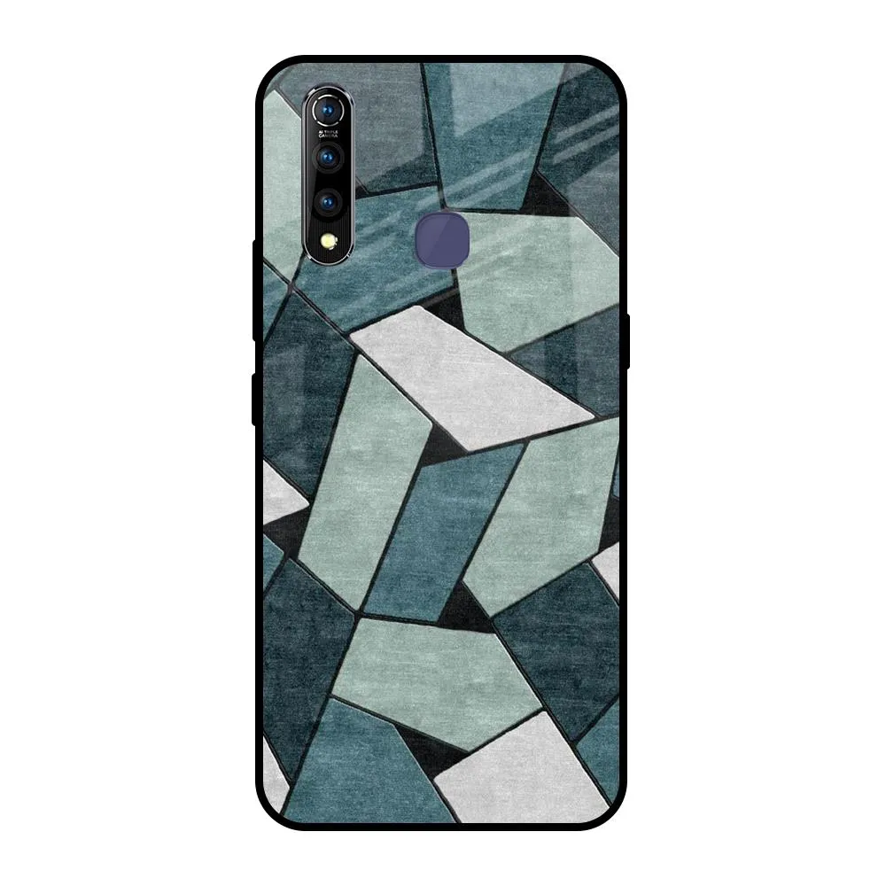 Abstact Tiles Glass Case for Vivo Z1 Pro