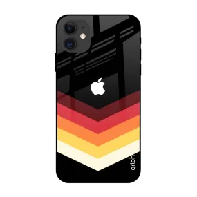 Abstract Arrow Pattern Glass Case For iPhone 12