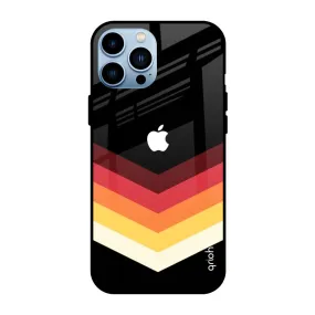Abstract Arrow Pattern Glass Case For iPhone 13 Pro Max
