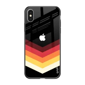 Abstract Arrow Pattern Glass Case For iPhone X