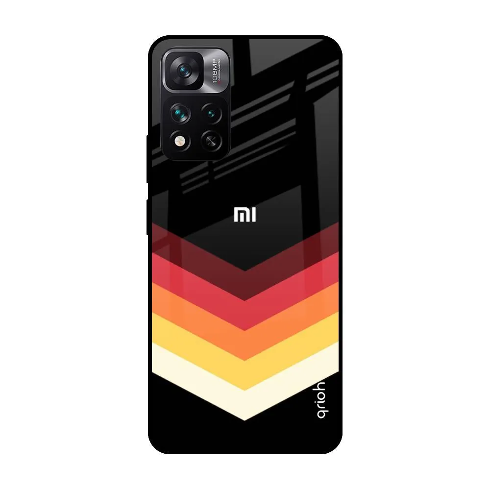 Abstract Arrow Pattern Glass Case For Mi 11i
