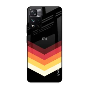 Abstract Arrow Pattern Glass Case For Mi 11i