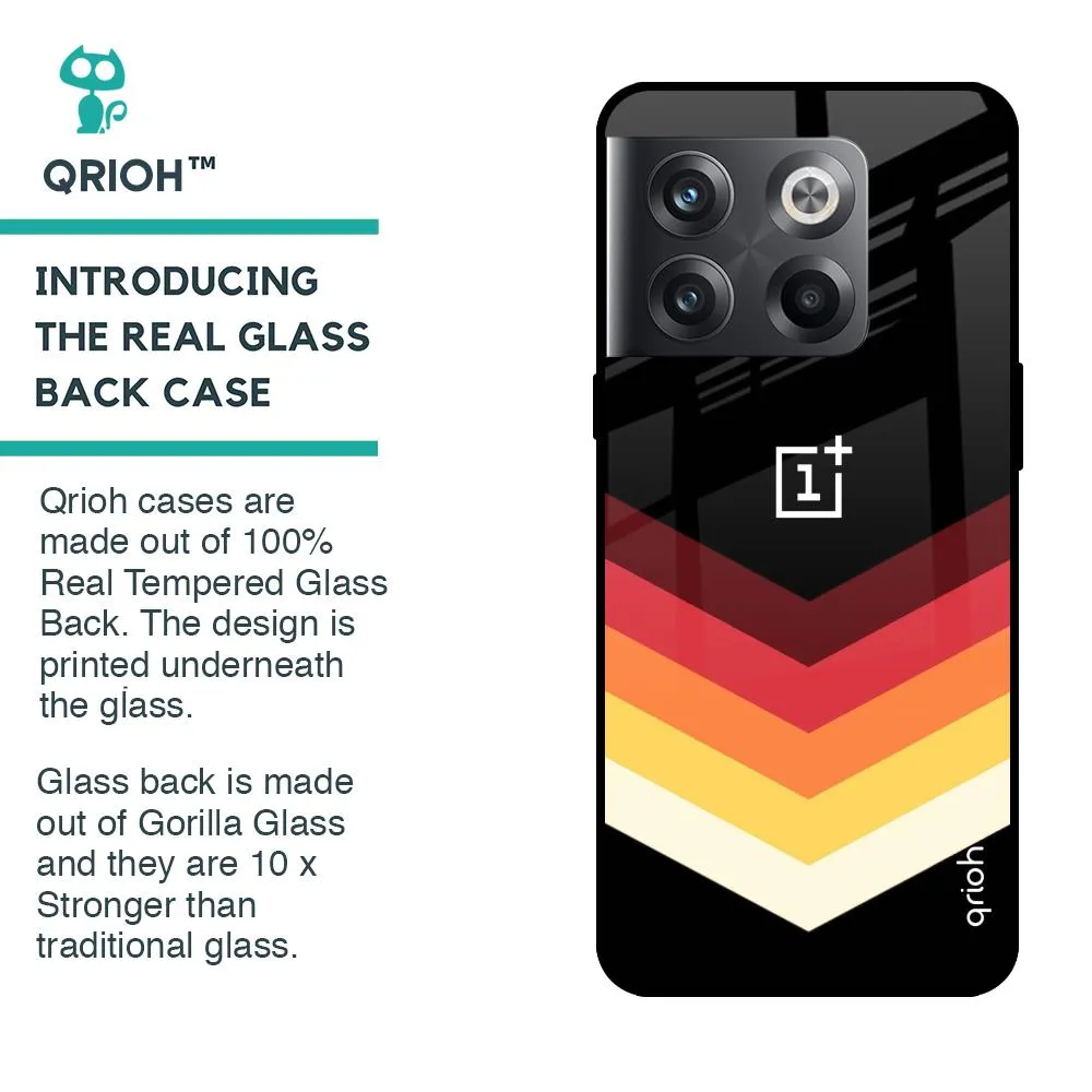 Abstract Arrow Pattern Glass Case For OnePlus 10T 5G