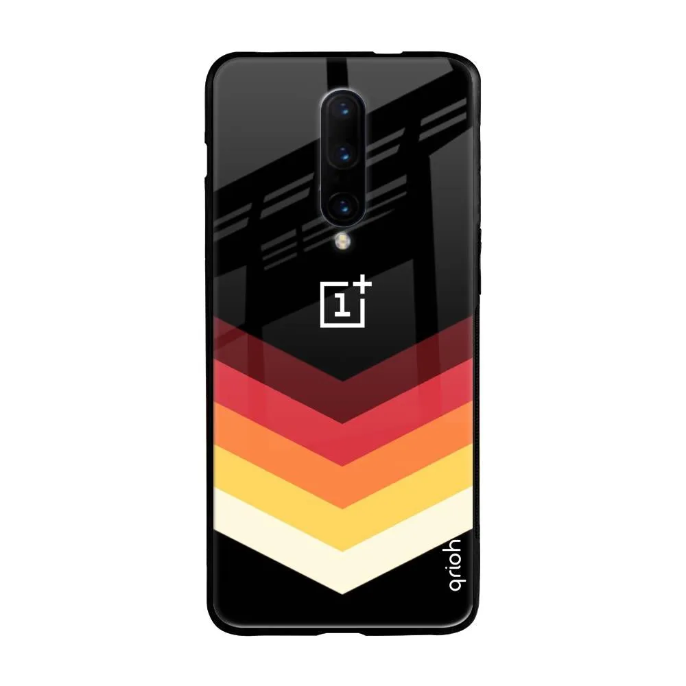 Abstract Arrow Pattern Glass Case For OnePlus 7 Pro