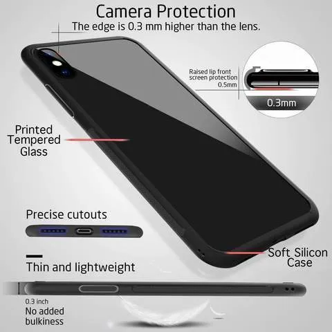 Abstract Arrow Pattern Glass Case For Oppo A16K