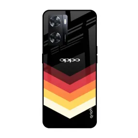 Abstract Arrow Pattern Glass Case For Oppo A57 4G