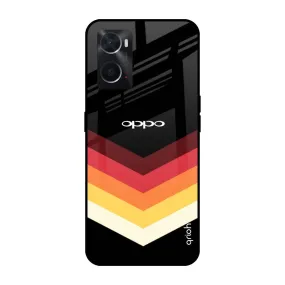 Abstract Arrow Pattern Glass Case For Oppo A76