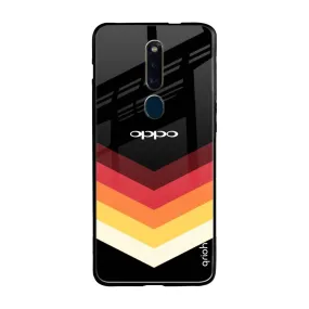 Abstract Arrow Pattern Glass Case For Oppo F11 Pro
