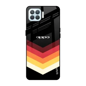 Abstract Arrow Pattern Glass Case For Oppo F17 Pro