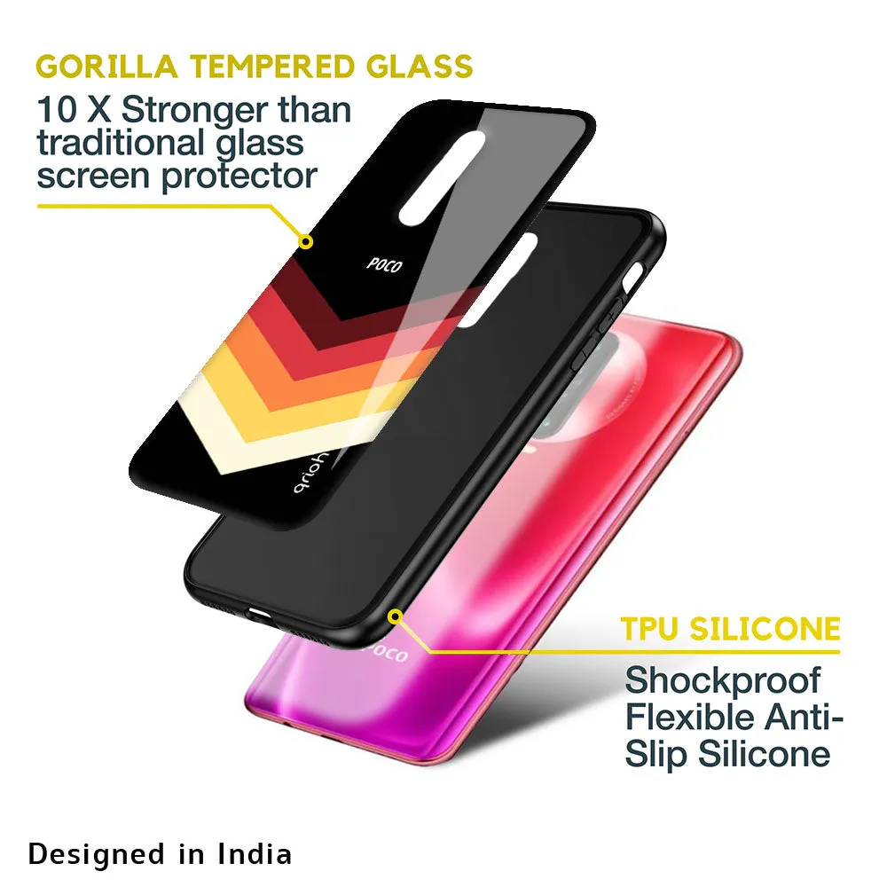 Abstract Arrow Pattern Glass Case For Poco M3 Pro