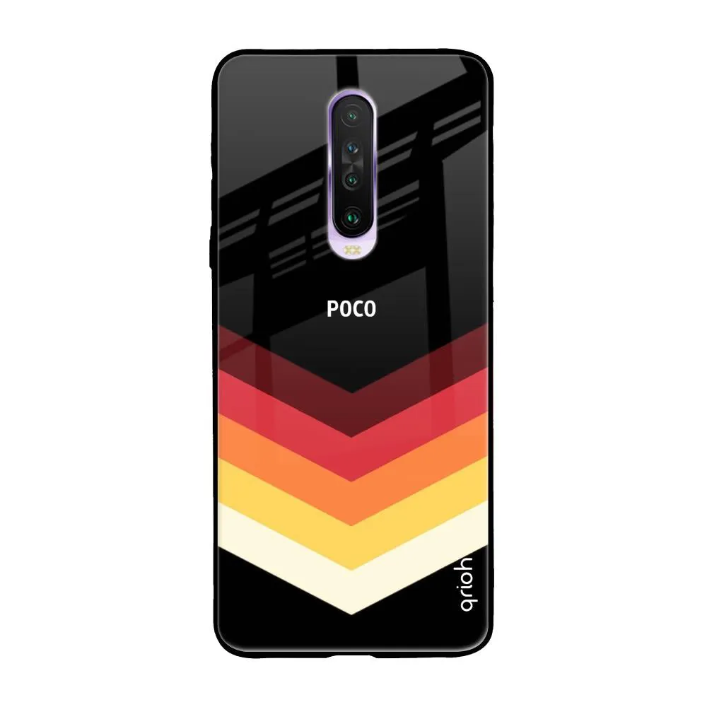 Abstract Arrow Pattern Glass Case For Poco X2
