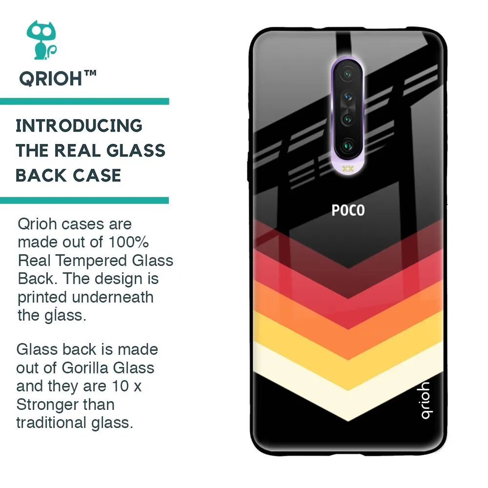 Abstract Arrow Pattern Glass Case For Poco X2