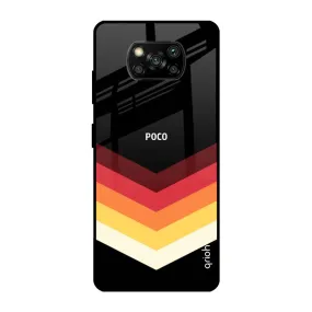 Abstract Arrow Pattern Glass Case For Poco X3 Pro