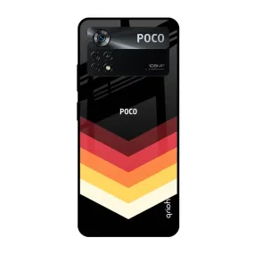 Abstract Arrow Pattern Glass Case For Poco X4 Pro 5G
