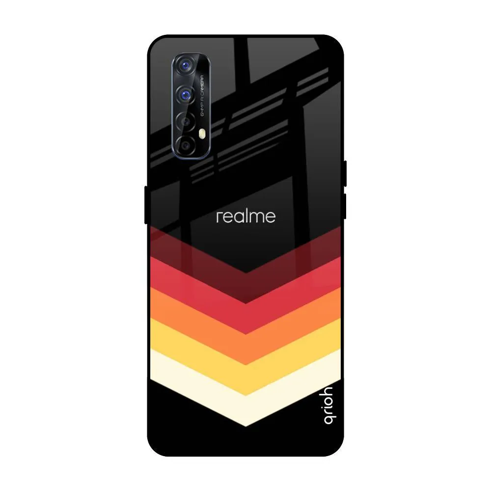 Abstract Arrow Pattern Glass Case For Realme 7