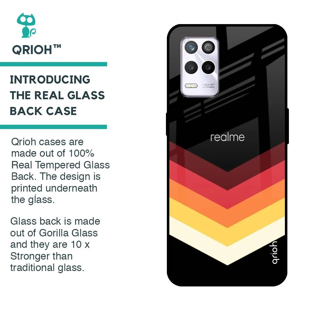 Abstract Arrow Pattern Glass Case For Realme 9 5G