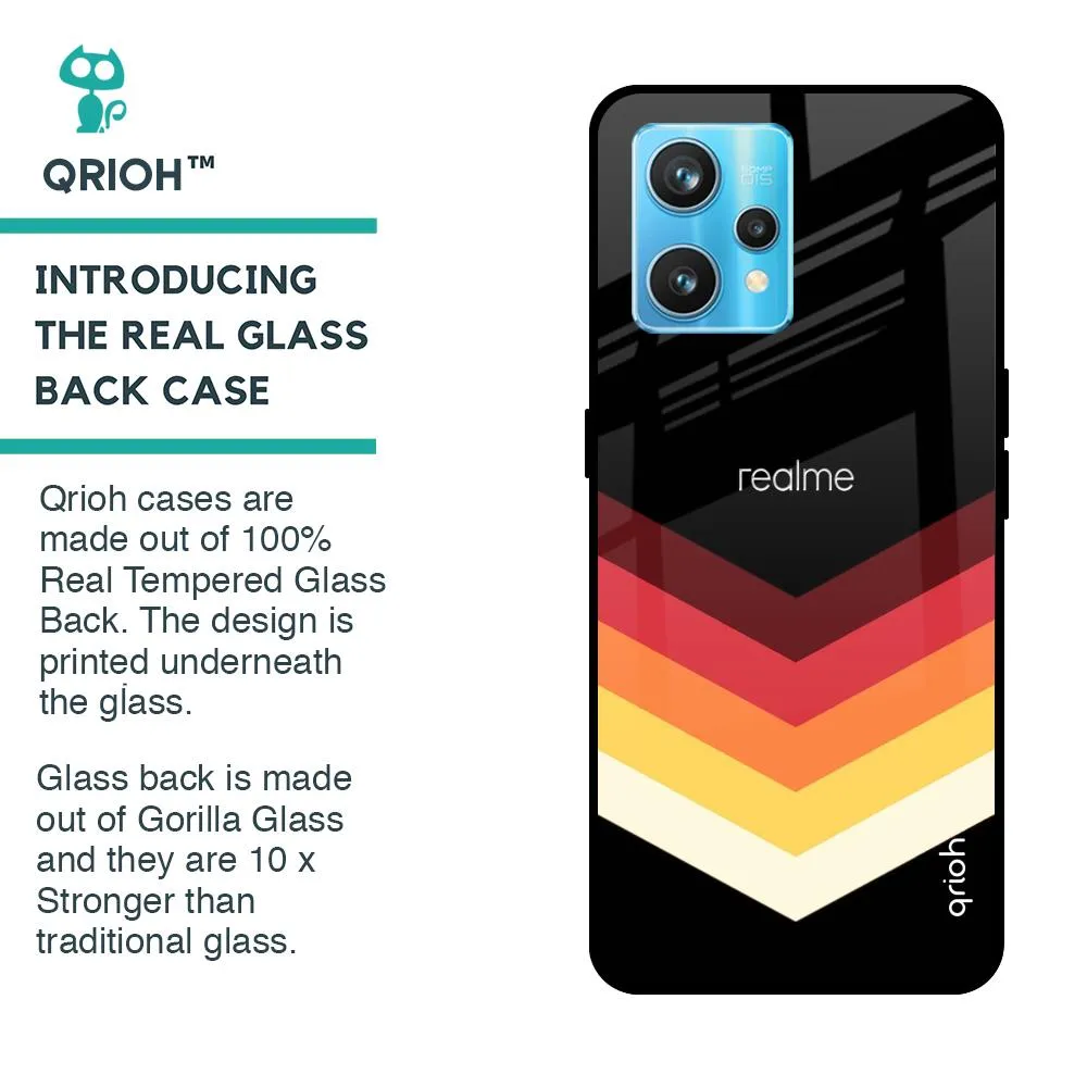 Abstract Arrow Pattern Glass Case For Realme 9 Pro Plus