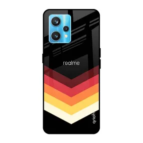Abstract Arrow Pattern Glass Case For Realme 9 Pro Plus
