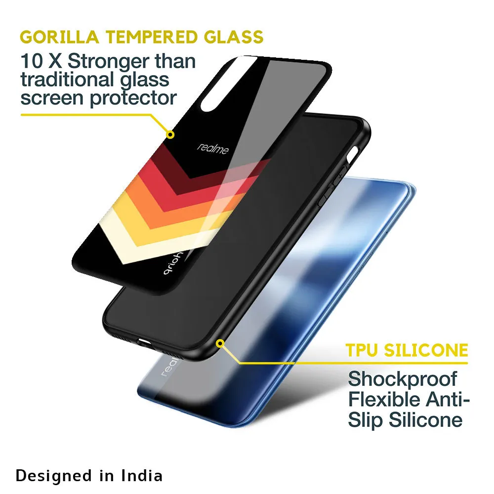 Abstract Arrow Pattern Glass Case For Realme 9i