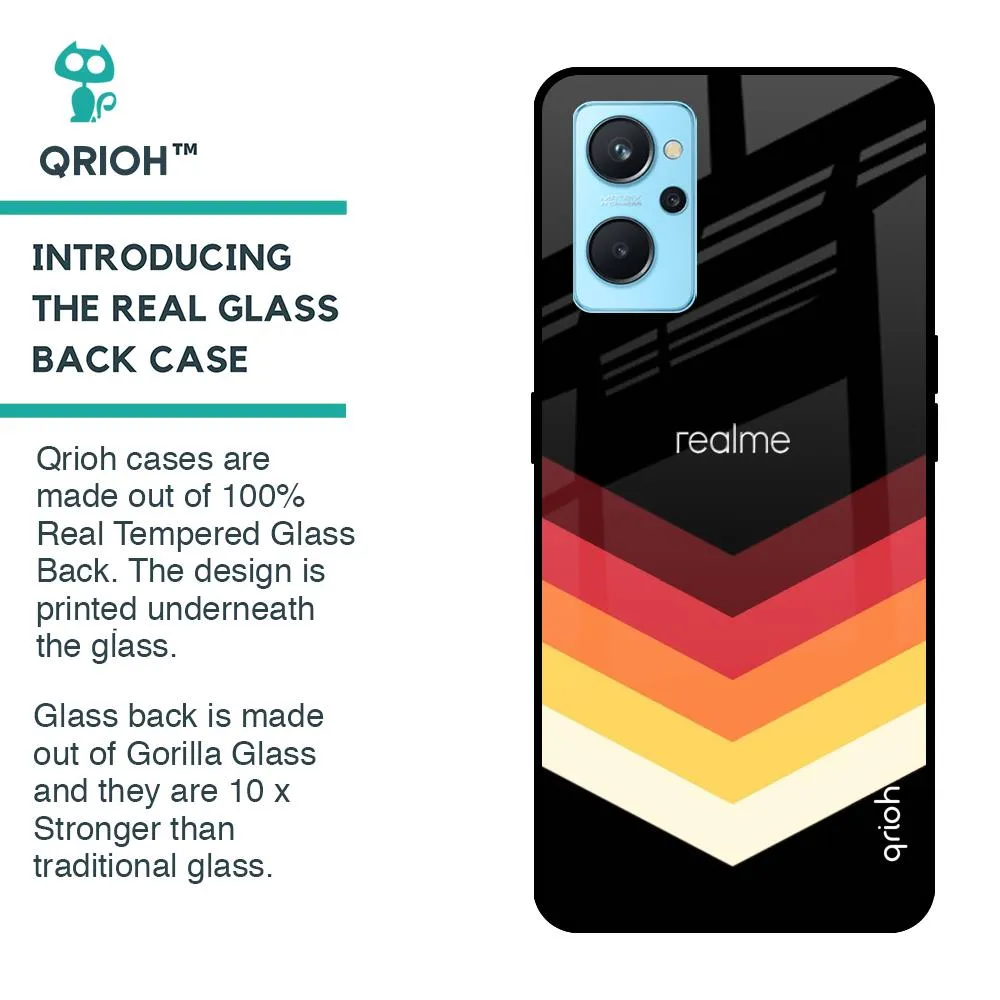 Abstract Arrow Pattern Glass Case For Realme 9i