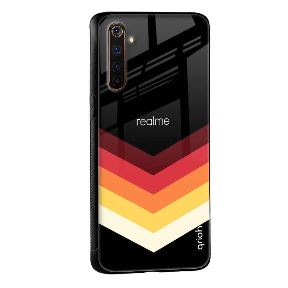 Abstract Arrow Pattern Glass Case For Realme 9i