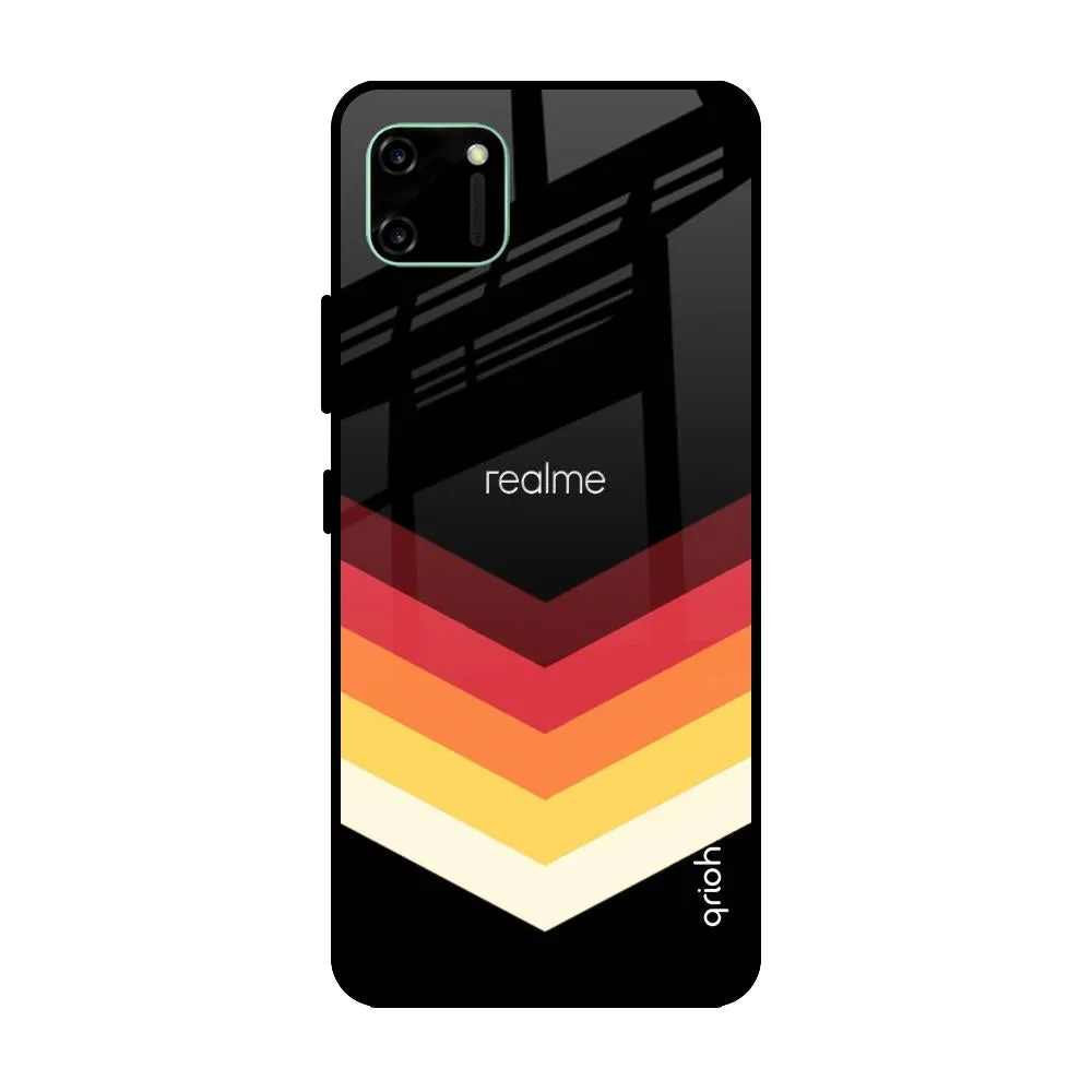 Abstract Arrow Pattern Glass Case For Realme C11