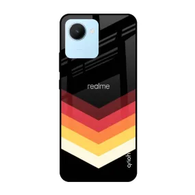 Abstract Arrow Pattern Glass Case For Realme C30