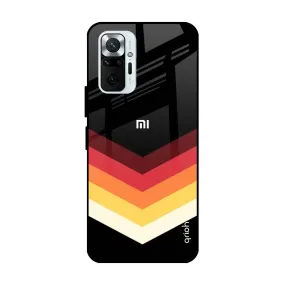 Abstract Arrow Pattern Glass Case For Redmi Note 10 Pro Max