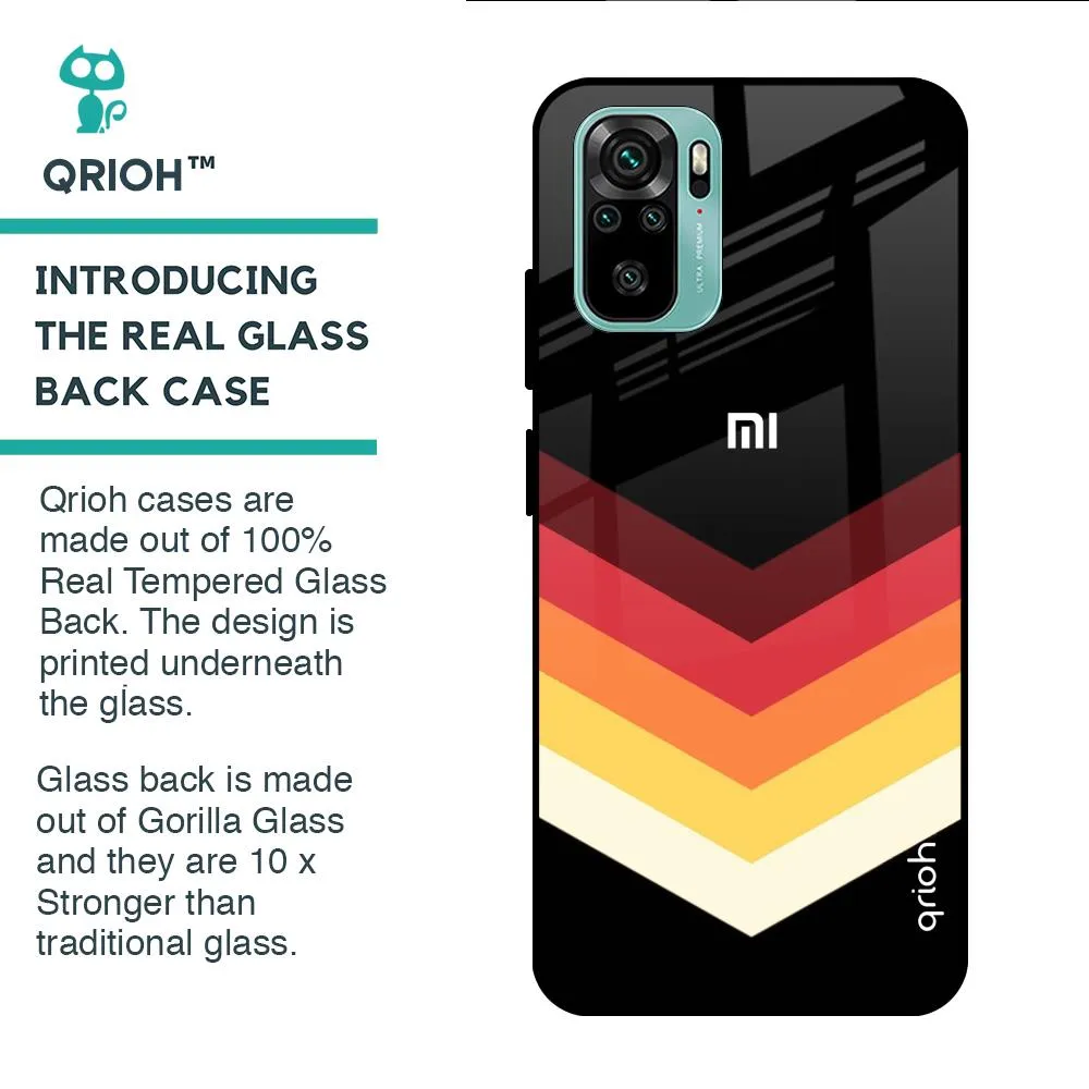 Abstract Arrow Pattern Glass Case For Redmi Note 10S