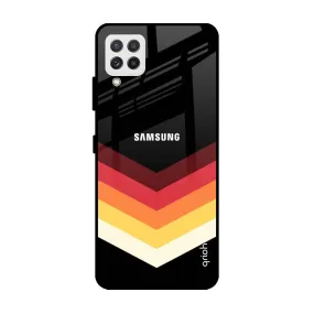 Abstract Arrow Pattern Glass Case For Samsung Galaxy A22