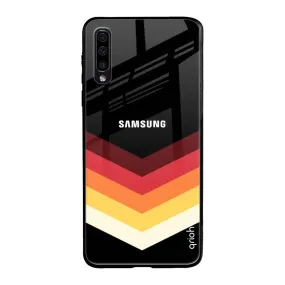 Abstract Arrow Pattern Glass Case For Samsung Galaxy A70