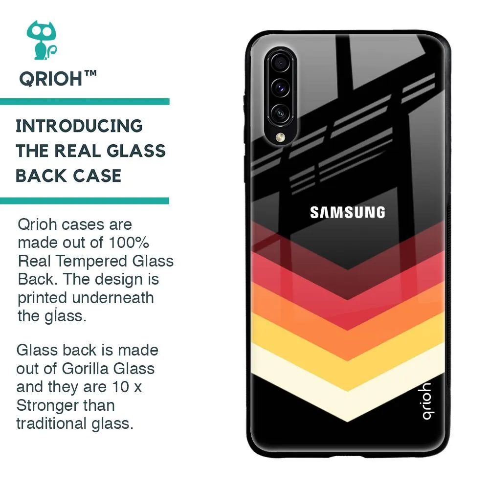 Abstract Arrow Pattern Glass Case For Samsung Galaxy A70s