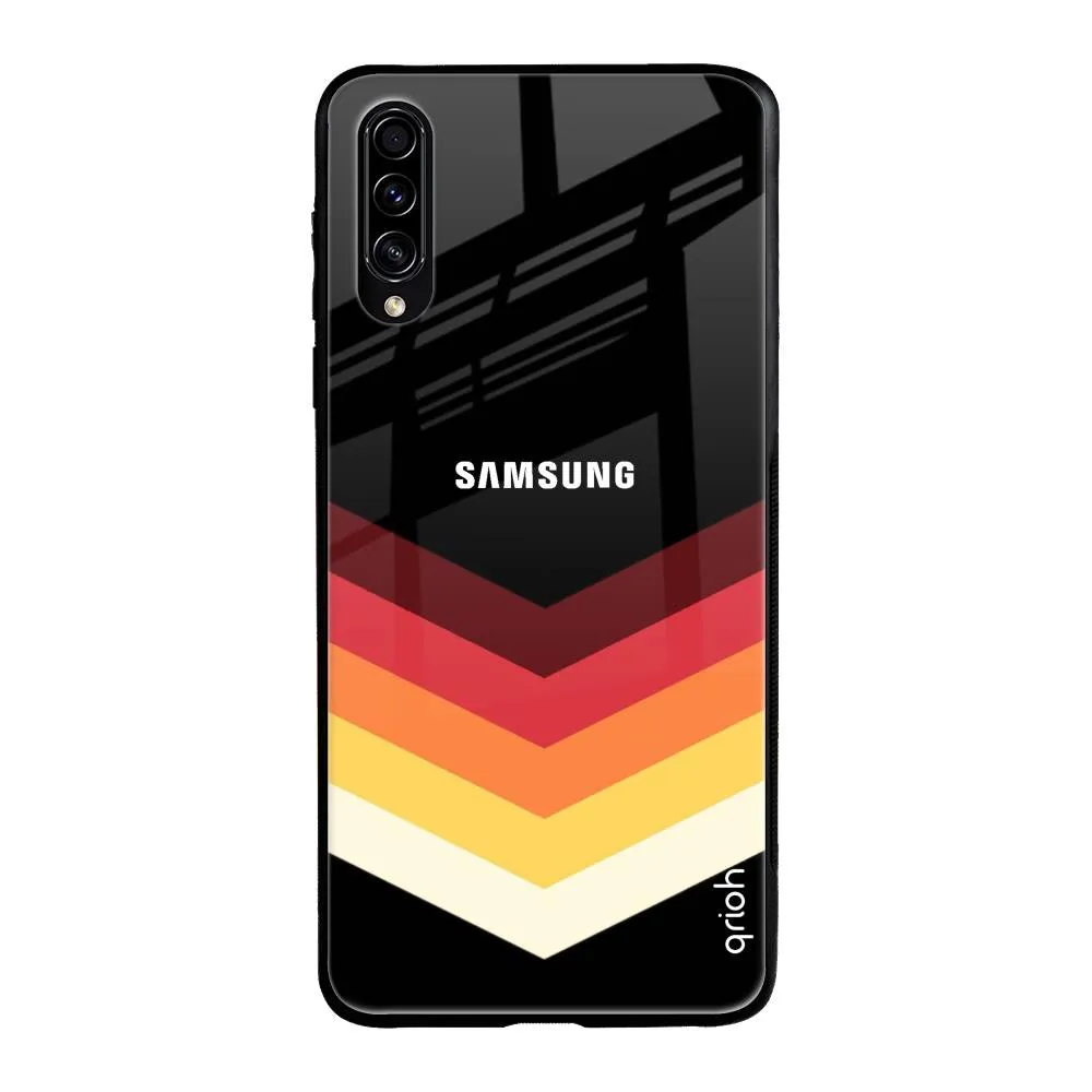 Abstract Arrow Pattern Glass Case For Samsung Galaxy A70s