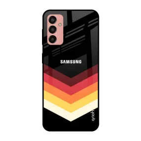 Abstract Arrow Pattern Glass Case For Samsung Galaxy M13