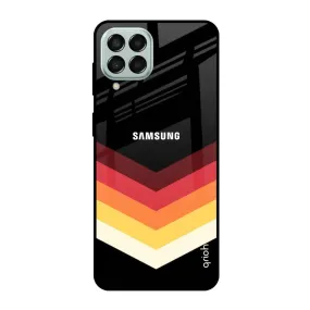 Abstract Arrow Pattern Glass Case For Samsung Galaxy M33 5G