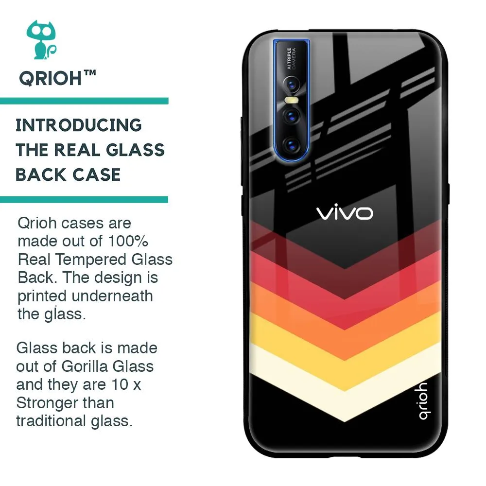 Abstract Arrow Pattern Glass Case For Vivo V15 Pro