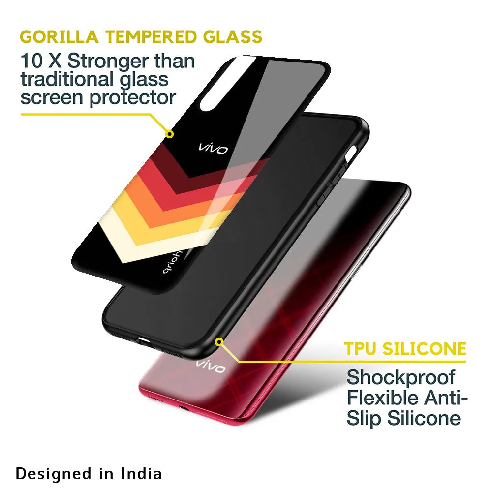 Abstract Arrow Pattern Glass Case For Vivo V15 Pro