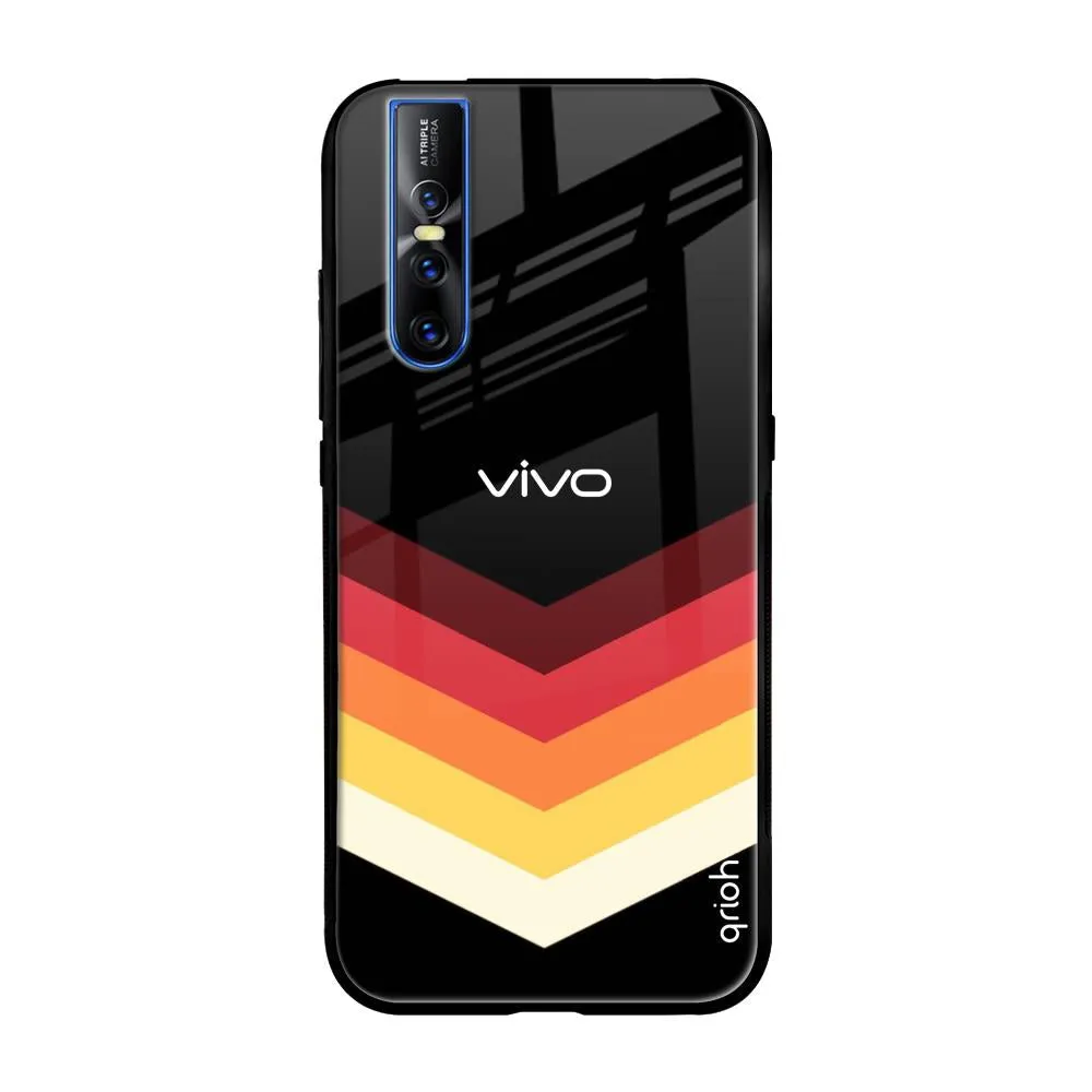 Abstract Arrow Pattern Glass Case For Vivo V15 Pro