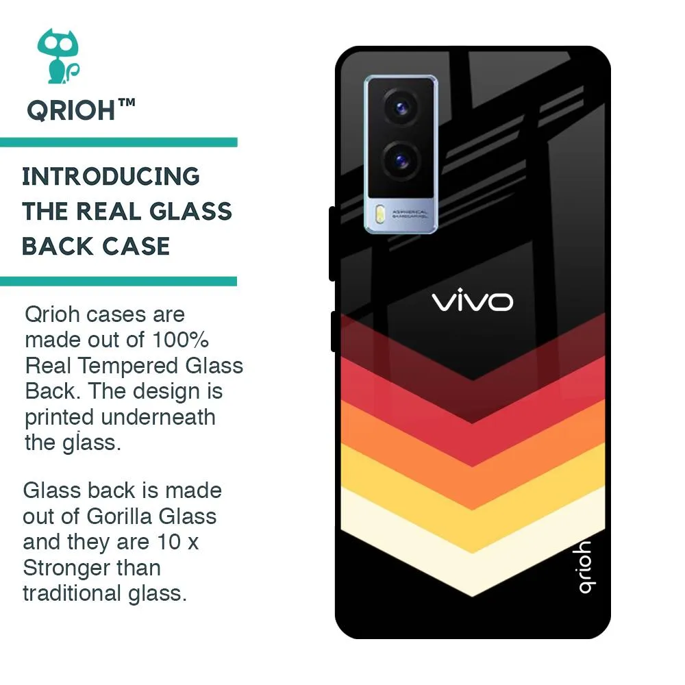 Abstract Arrow Pattern Glass Case For Vivo V21e