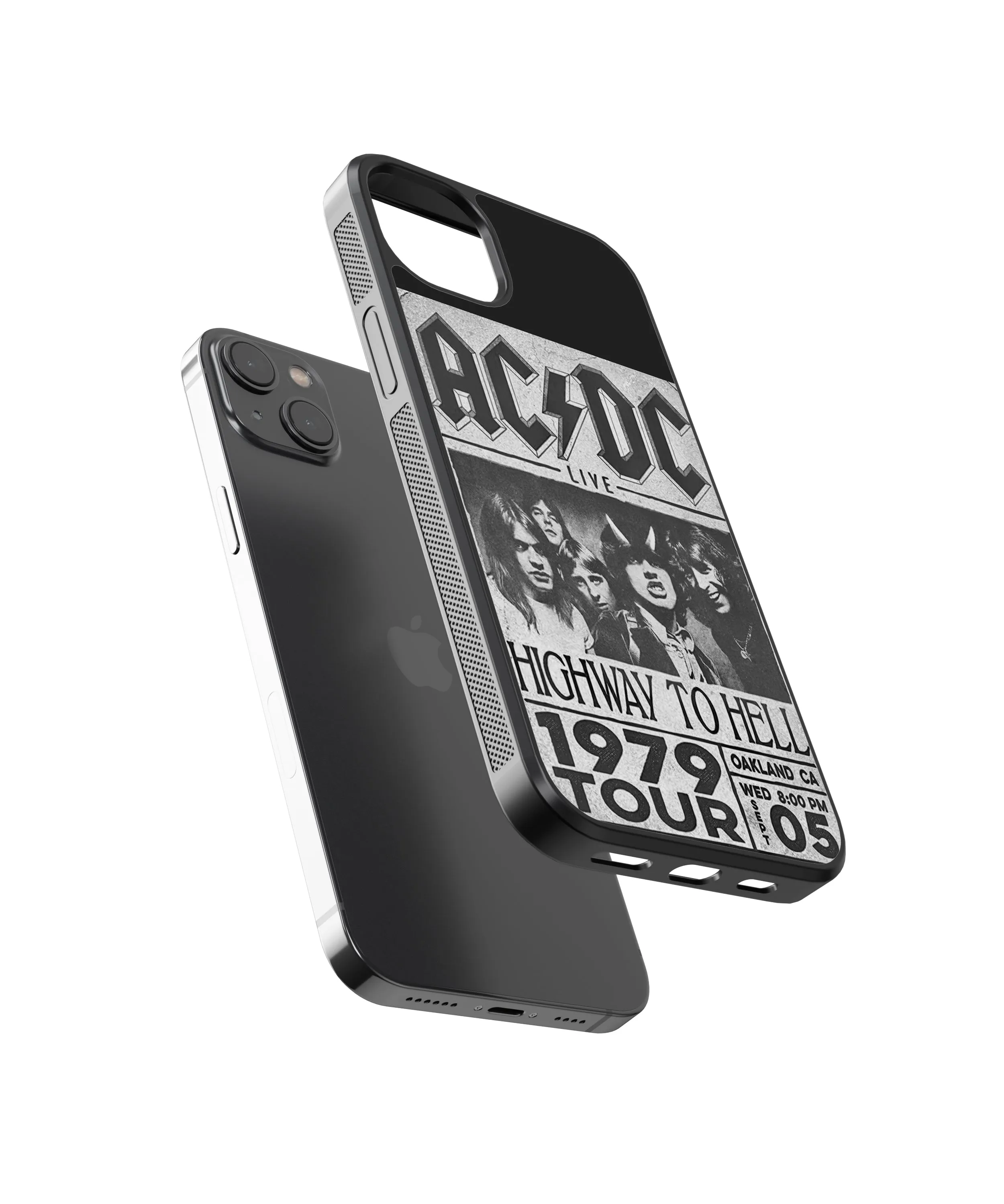 AC DC Spotify Glass Phone Case Cover