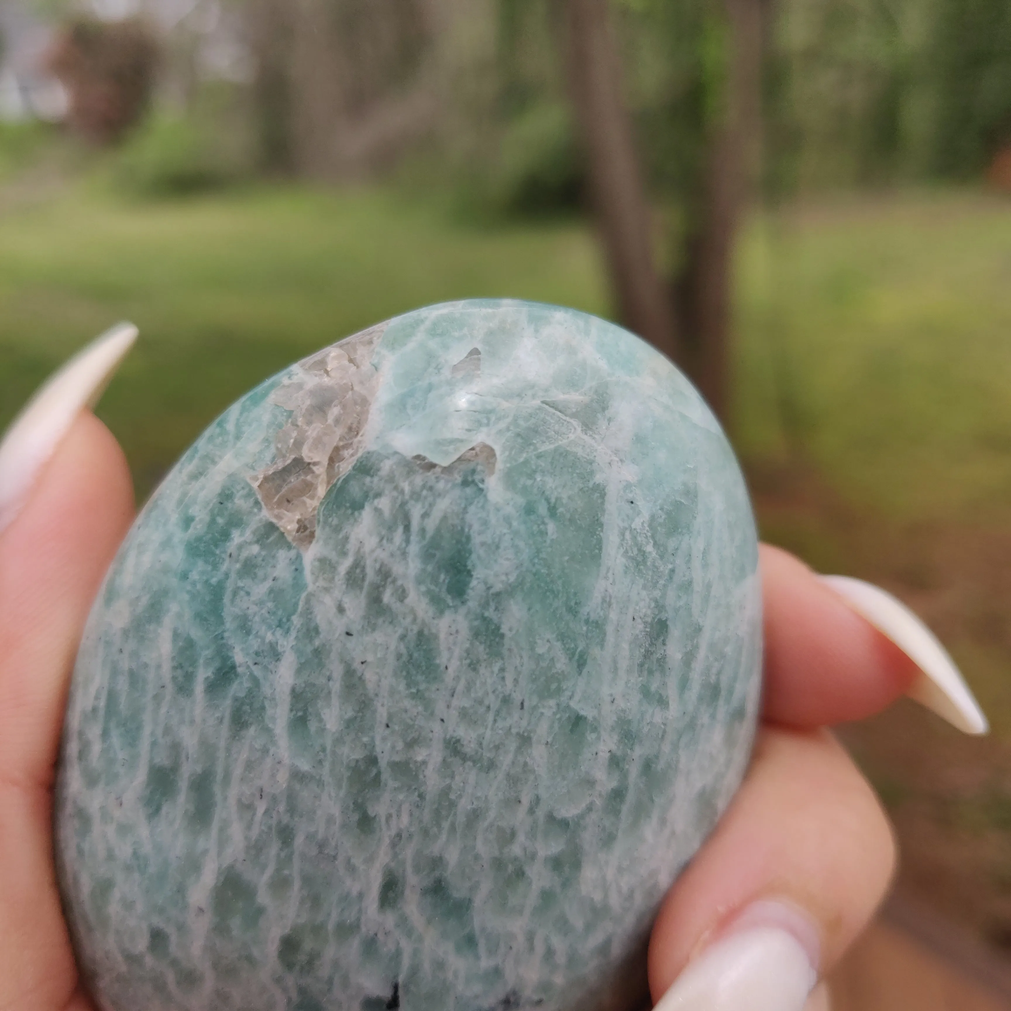 Amazonite Palm Stone (#16)