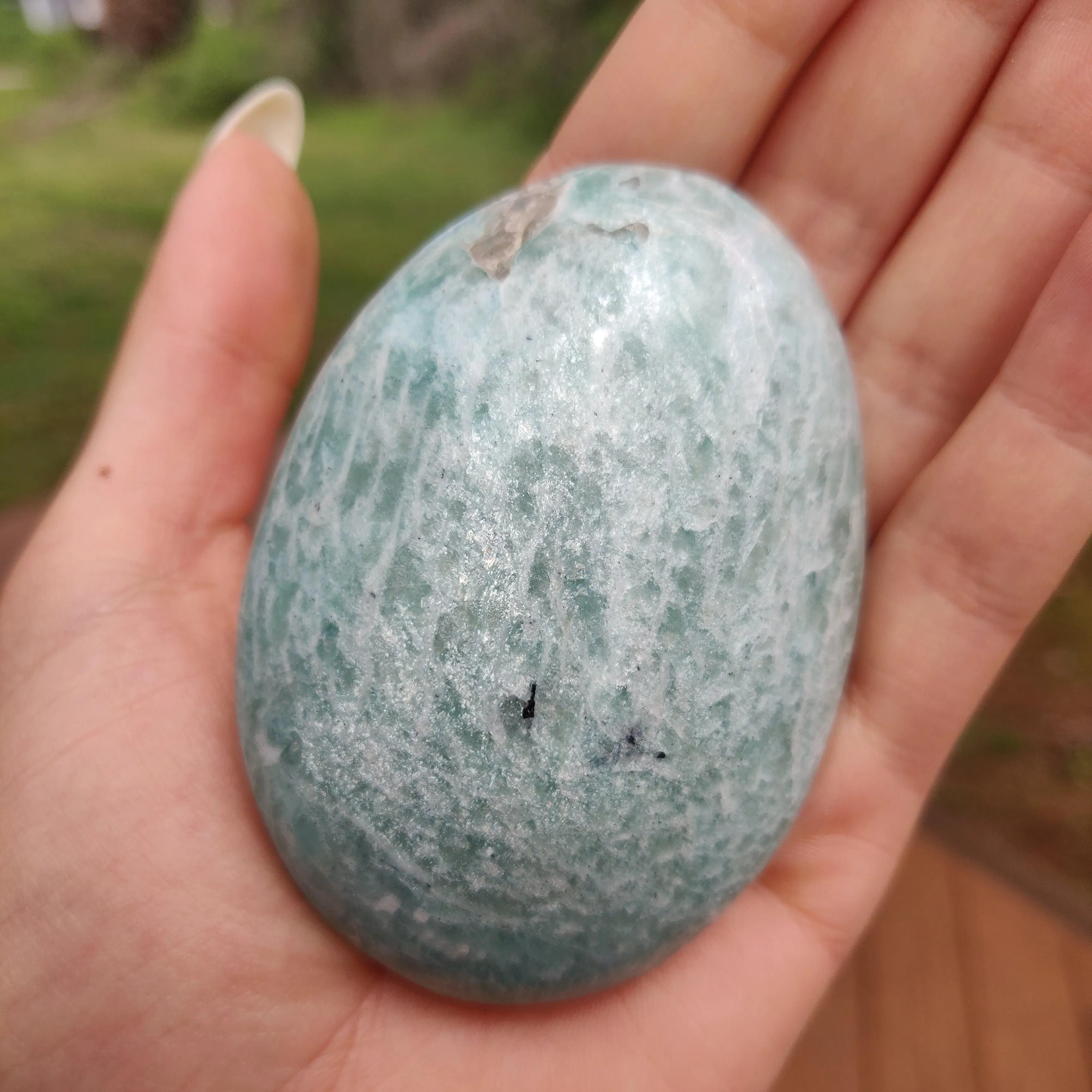 Amazonite Palm Stone (#16)