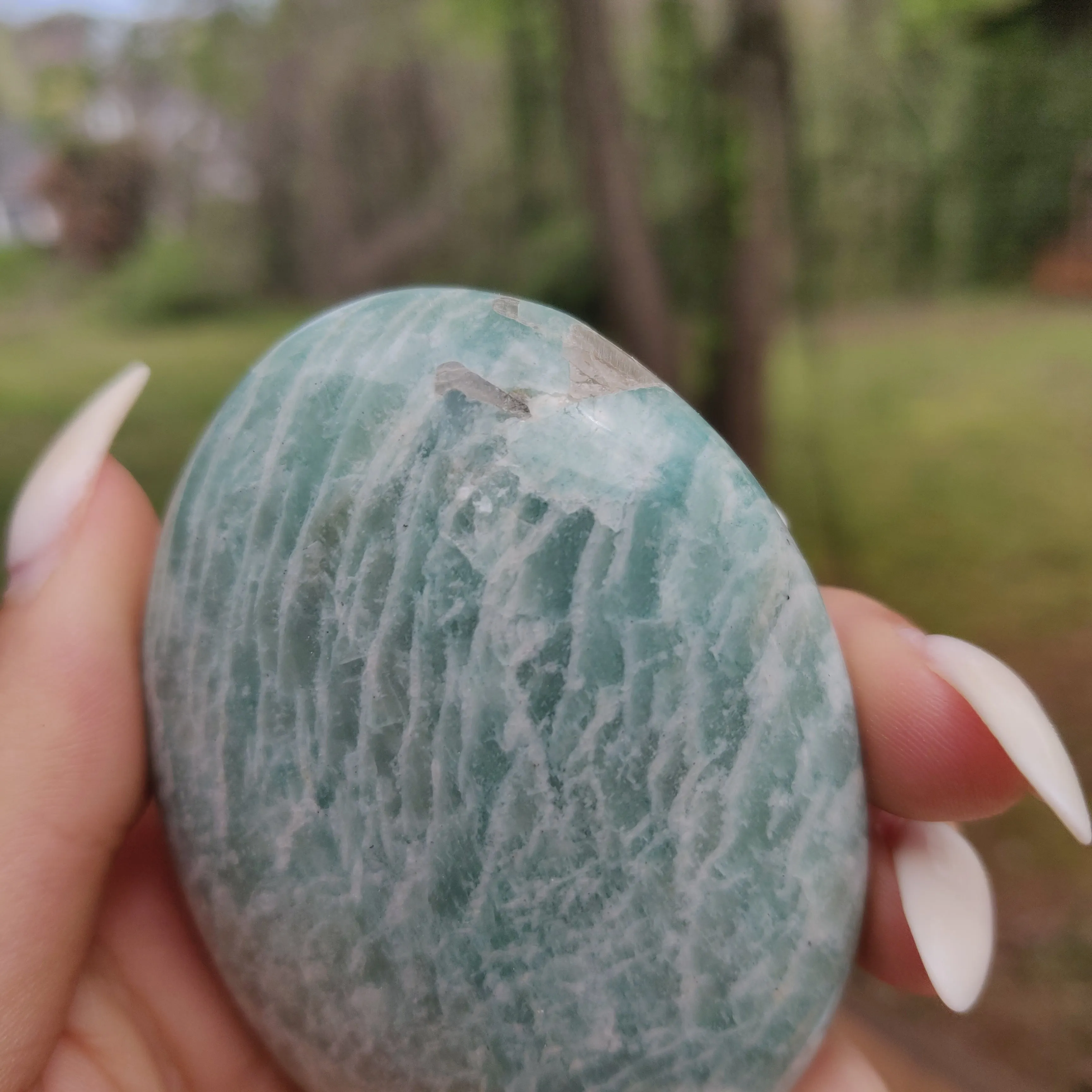 Amazonite Palm Stone (#16)