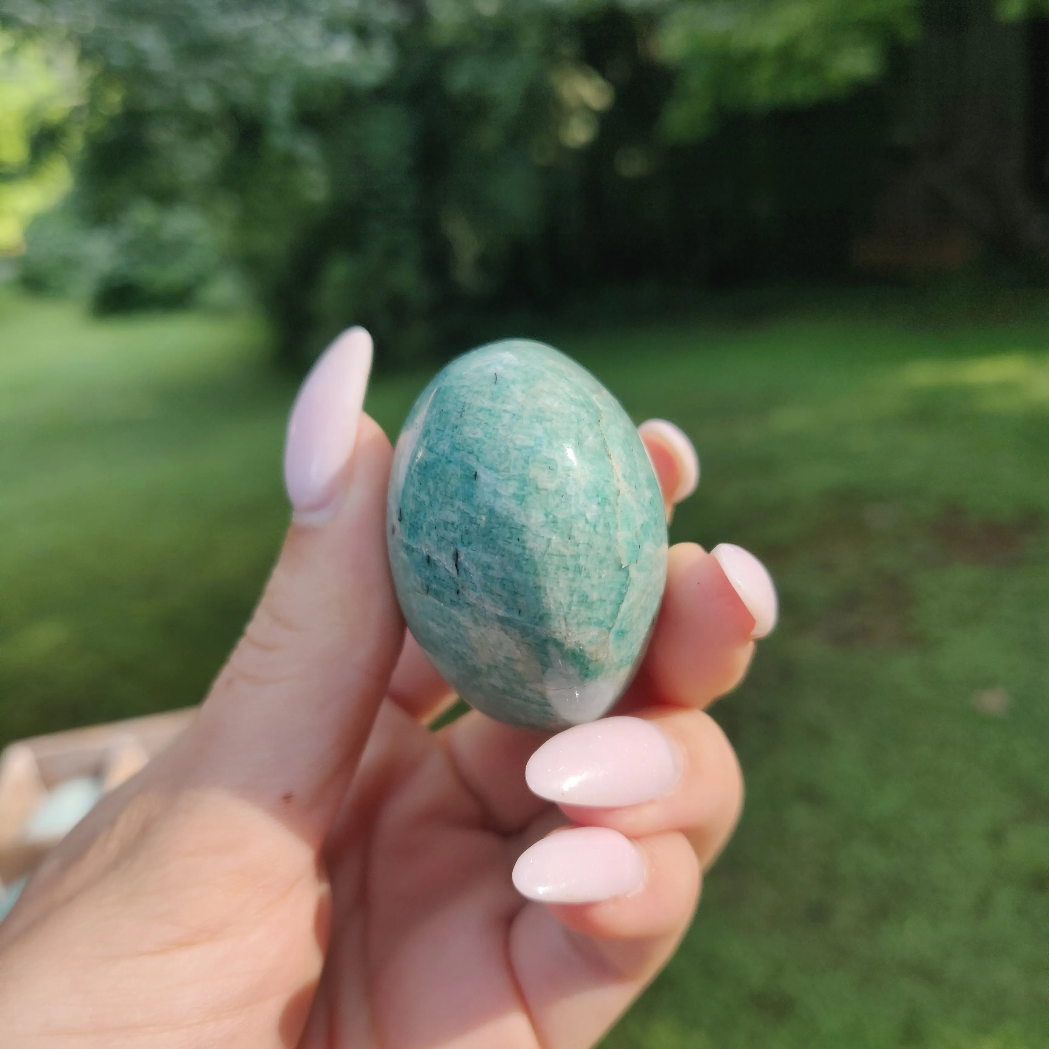 Amazonite Palm Stone (#24)