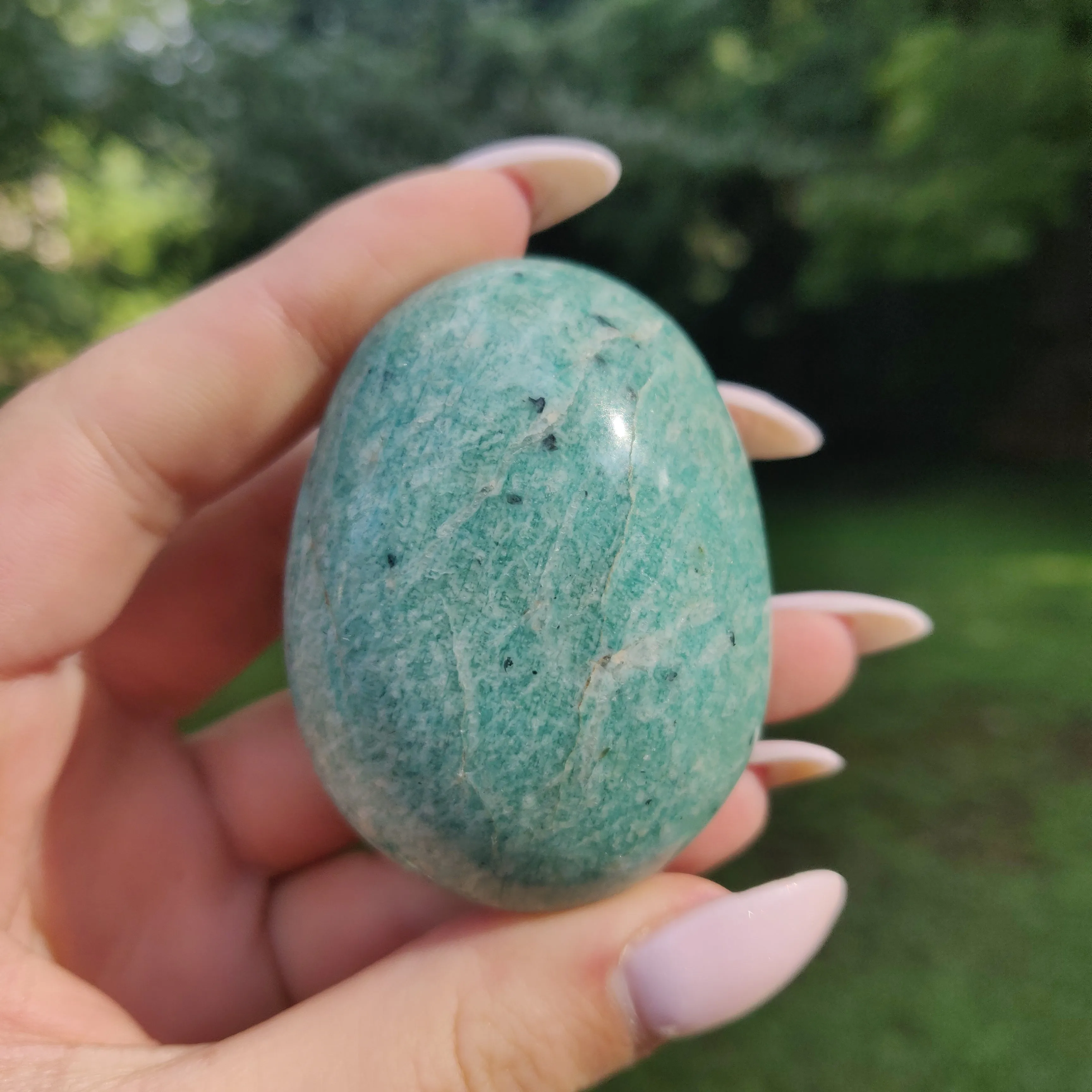 Amazonite Palm Stone (#24)