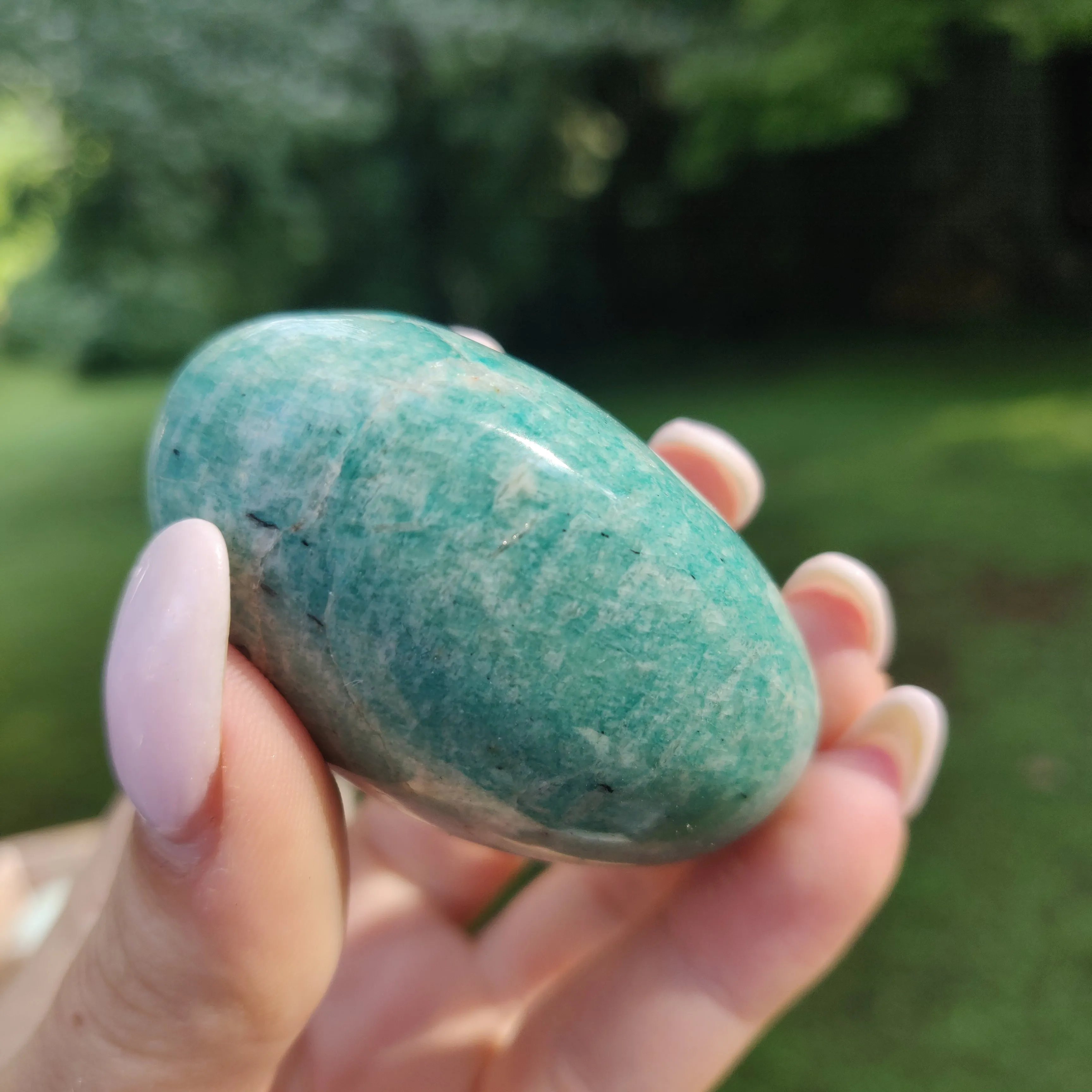 Amazonite Palm Stone (#24)